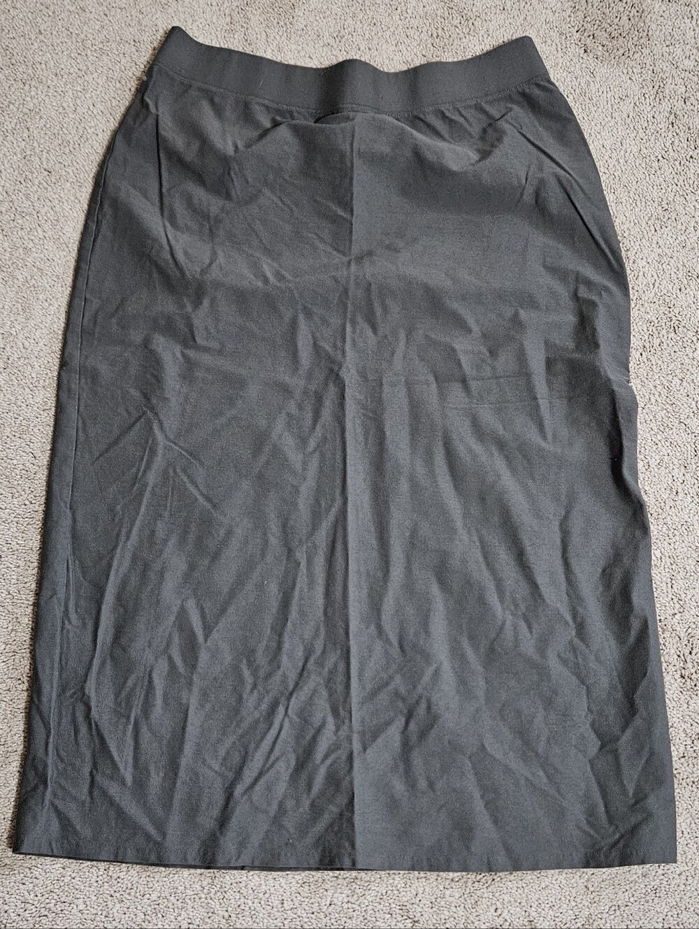 Euleen Fisher Gray Midi Pencil Skirt
